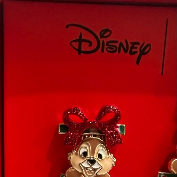 Disney BaubleBar Chip and Dale Holiday Earrings Christmas Gift Drop - Picture 3 of 3